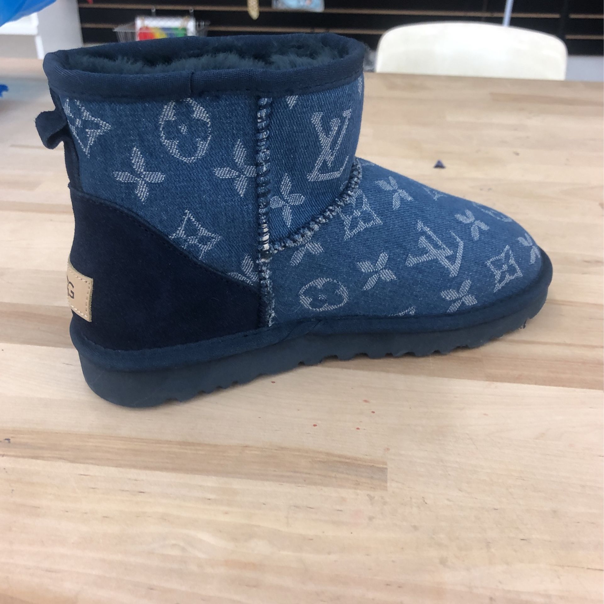 Blue Louis Vuitton Ugg boots