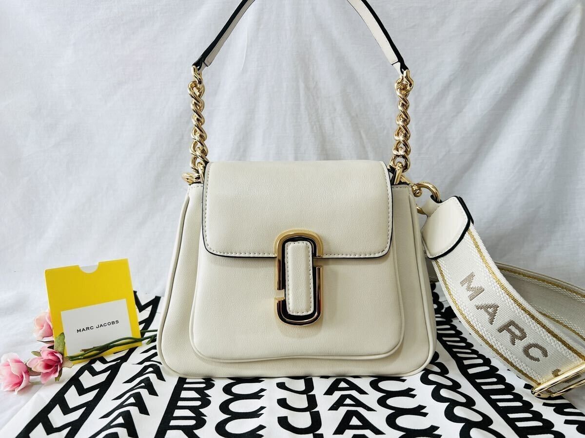 marc jacobs the mini chain satchel new cloud white one size