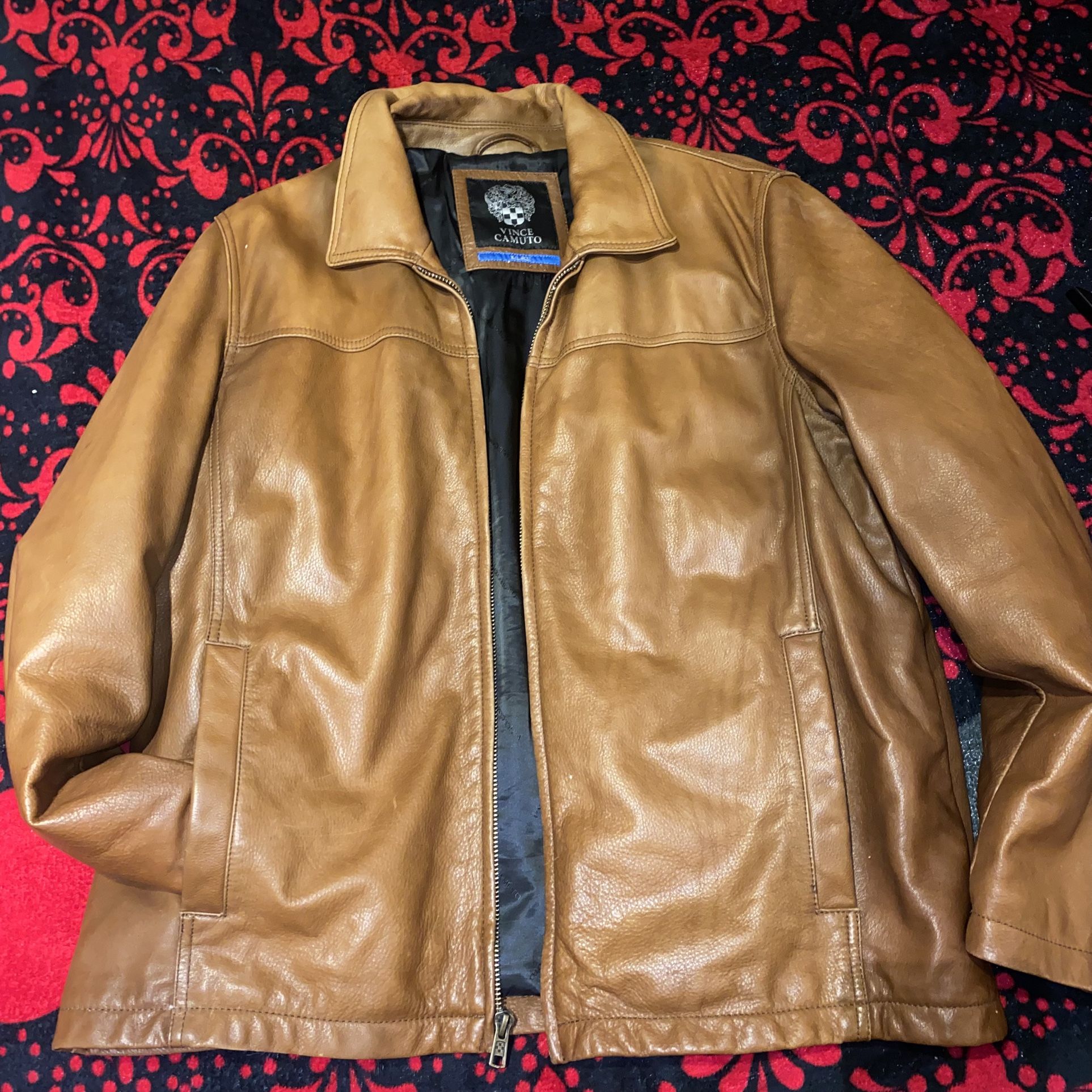 Men's Vince Camuto Leather Jacket - 2X