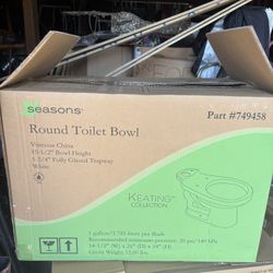 Round Toilet Bowl.  