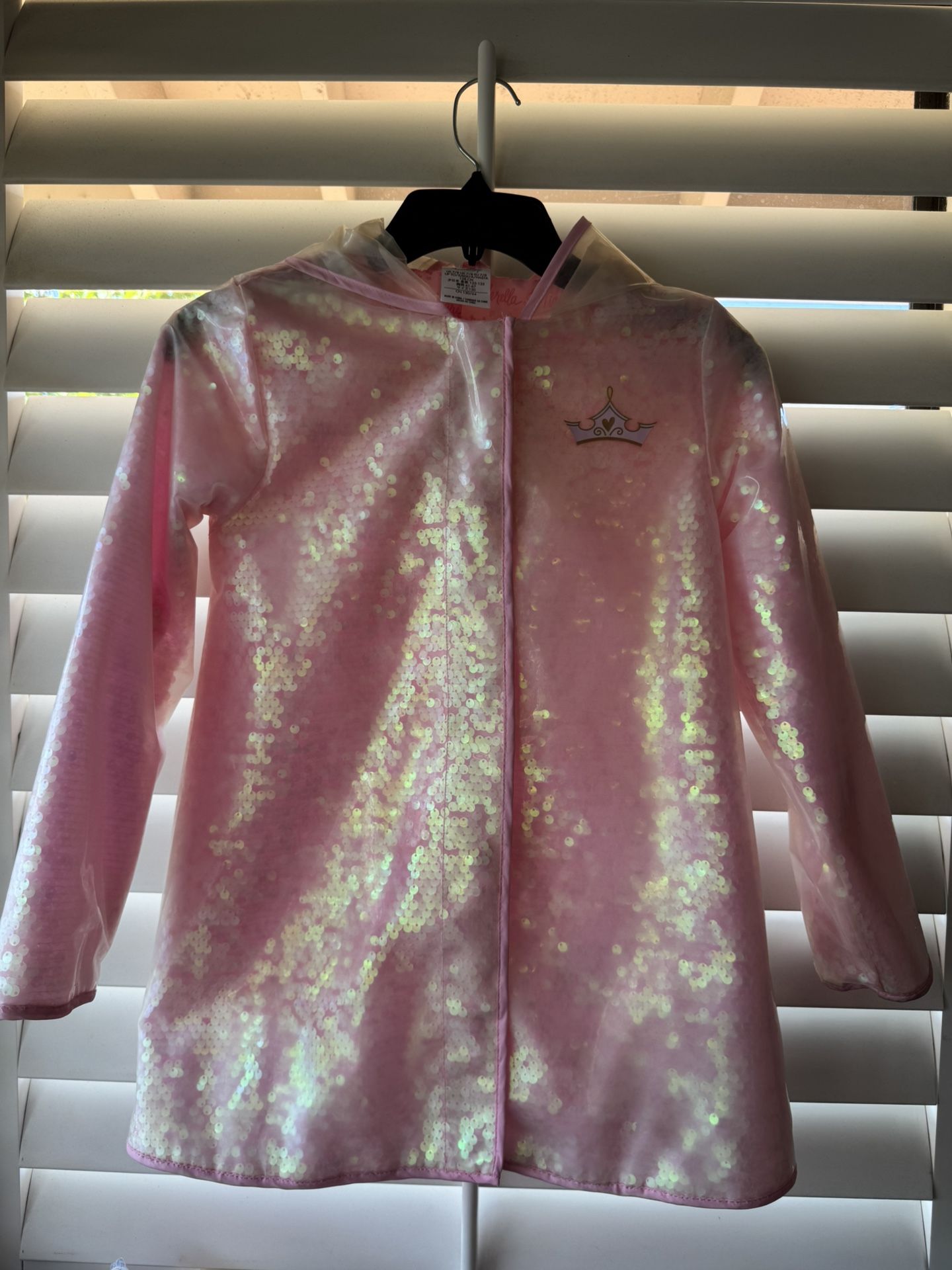Disney Store Princess Sequin Rain Jacket for Girls.