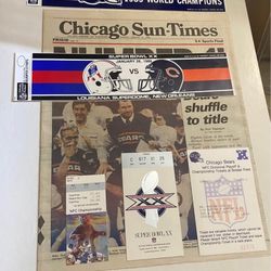 Lot Collectible Vintage Super Bowl NFC Championship Divisional Playoff