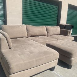 Ashley Furniture Sectional Couch With Ottoman *Delivery Available*