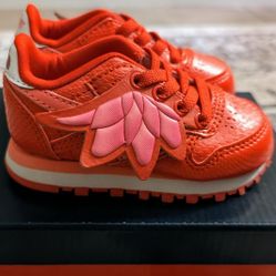 Reebok Classic Leather PJ Masks Owlette Red White Toddler Size 4C