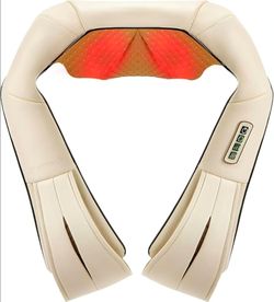 Nekteck Shiatsu Neck Massager with Heat for Pain Relief