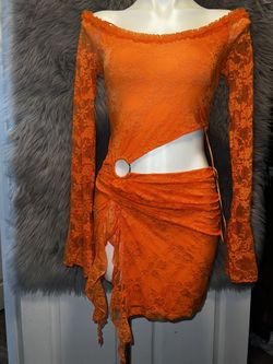 Fun Orange Mini Dress