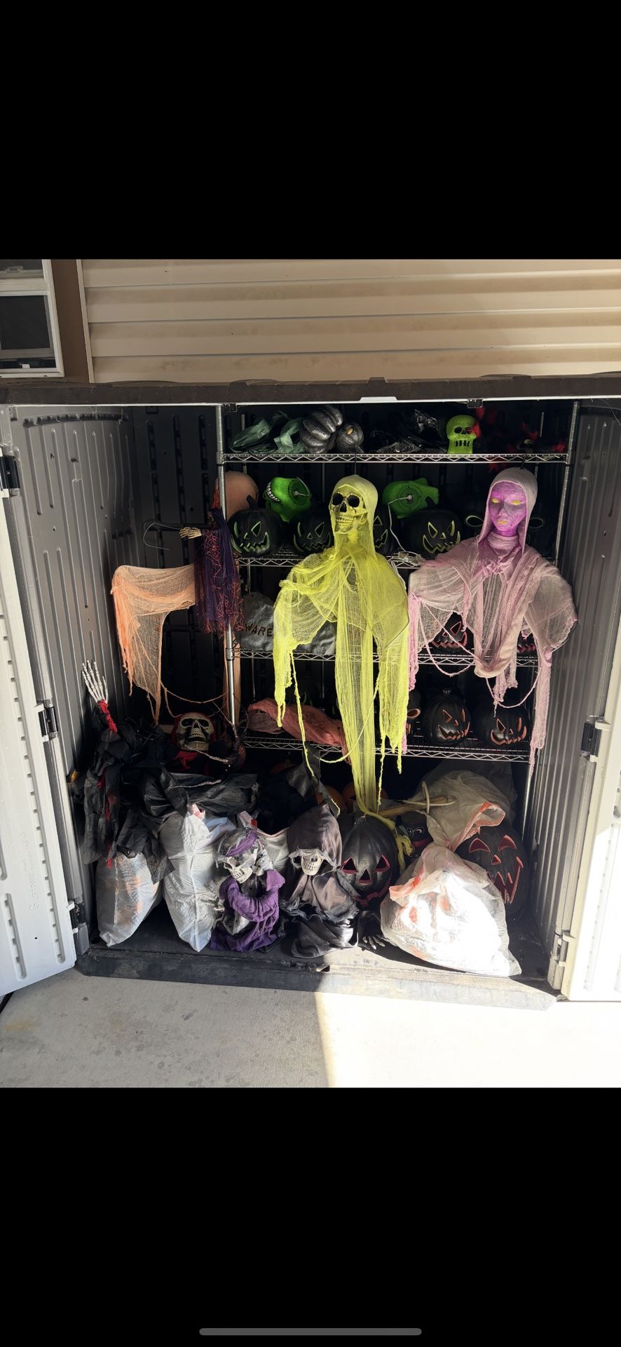 Shed Full Of Halloween Decorations