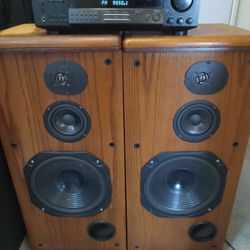 Sony Stereo Receiver & 12" 3-way  Philips FB585X Speakers