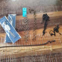 Large Lot Craft Chains Some New Some Used Different Colors/ Sizes 