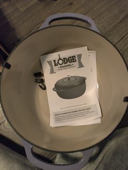 Lodge Enamel Cast Iron Oven Pot