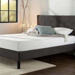 Full platform bed new in box. Mattress available But Not Included. We can deliver