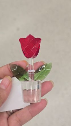 Crystal Glass tulip Flower Figurine