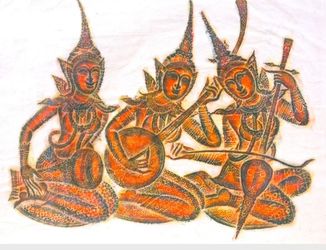 Thai Temple Rubbing Photos On Rice Paper