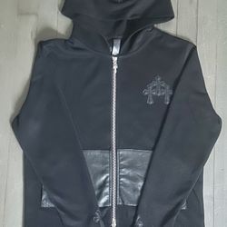 Chrome Heart Zip Up Hoodie Large
