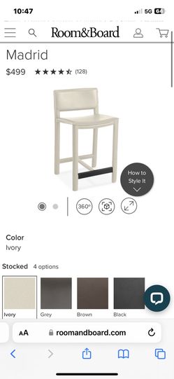 Room And Board Madrid Leather Chairs