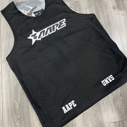 Aape Bathing Ape Bape Black Reversible Jersey 