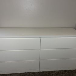 MALM 6-drawer dresser, 