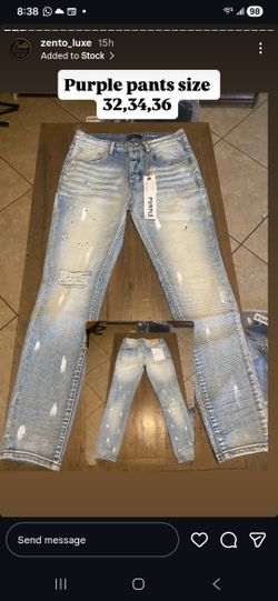 PURPLE NEW PANTS SIZE 32/34/36.