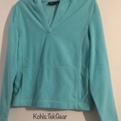 Kohls-TekGear Fleece Sky Blue Hoody Sweater