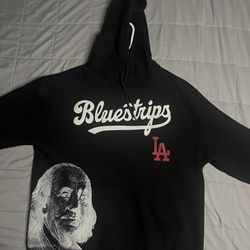 blue strips/ sdl hoodie
