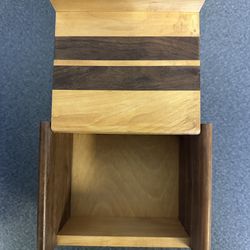 Custom made wooden watch or recipe box