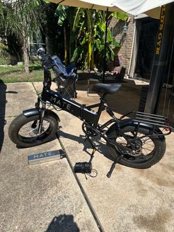 MATE X 750W Electric Folding Fat Bike - Project Bike (Has Key & Charger)