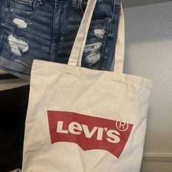 Denim Distressed Shorts 