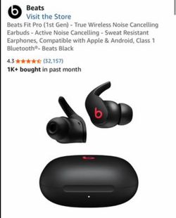 Beats Fit Pro (1st Gen) - True Wireless Noise Cancelling Earbuds - Active Noise Cancelling - Sweat R