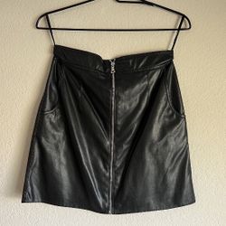 French Connection Leather Skirt
