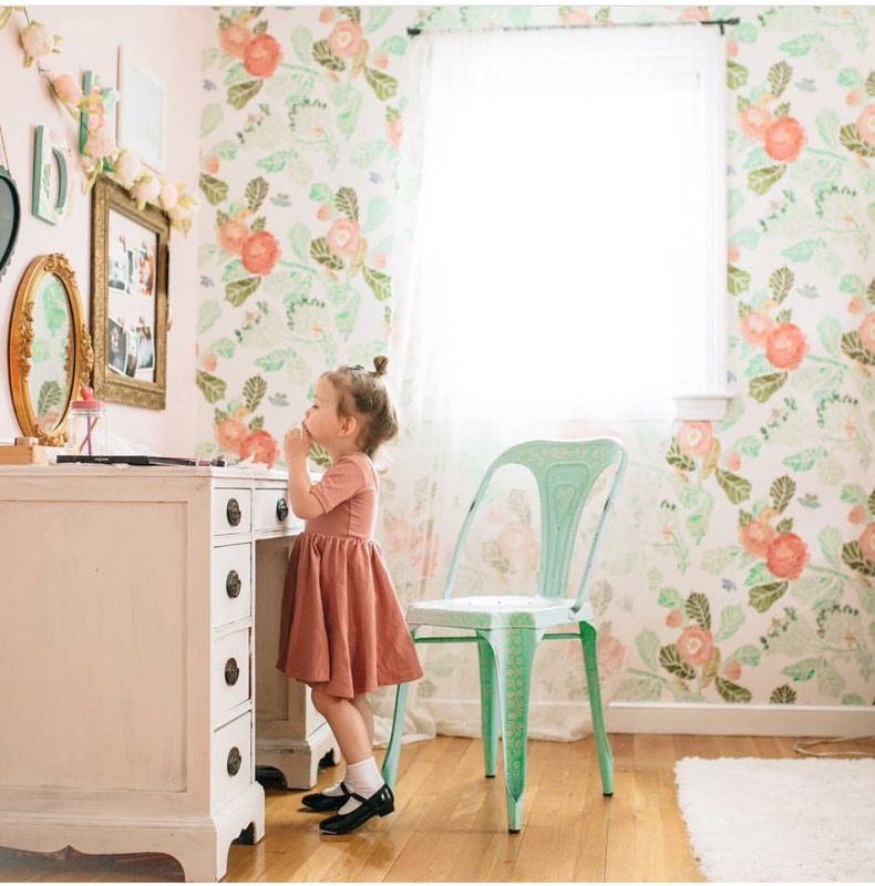 New anthropologie watercolor flora wallpaper