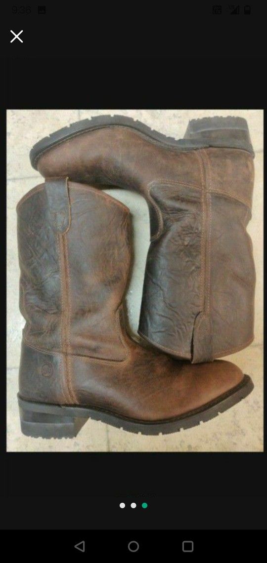AERO Glide Leather Boots Men's Size 10 NEW