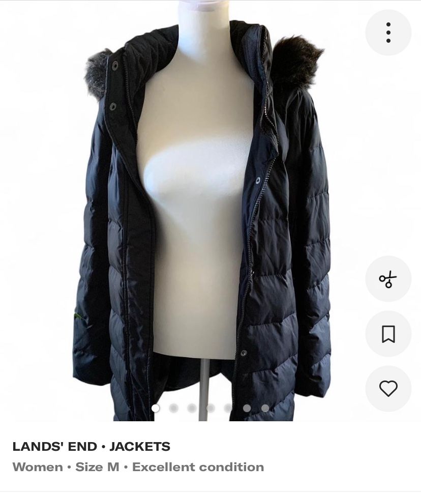 Black Land’s End Medium Coat