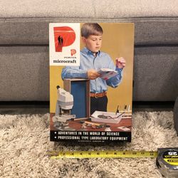 Vintage 1950-1960s Metal Box Porter Micro craft Science Set Box Only