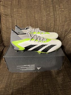 Adidas Predator Accuracy.1 FG White Volt Soccer Cleats 