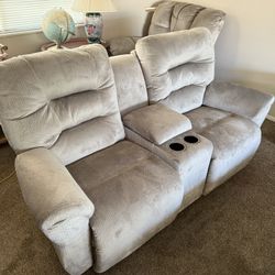 Zara Power Reclining Loveseat Set & Power-Lift Recliner