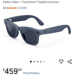 BRAND NEW - RayBan Meta Gen 2 Glasses - Shiny Cosmic BLUE, Transitions Sapphire Lenses 