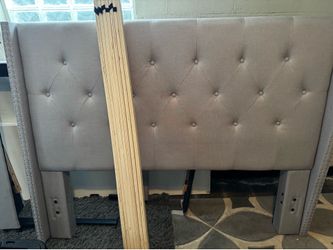 Queen-sized upholstered headboard