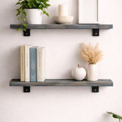 Rustic Wooden Handcrafted Shelves