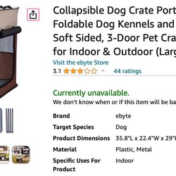 Portable Dog Crate 