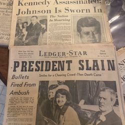  Virginia Pilot / Ledger Star Kennedy Assassination