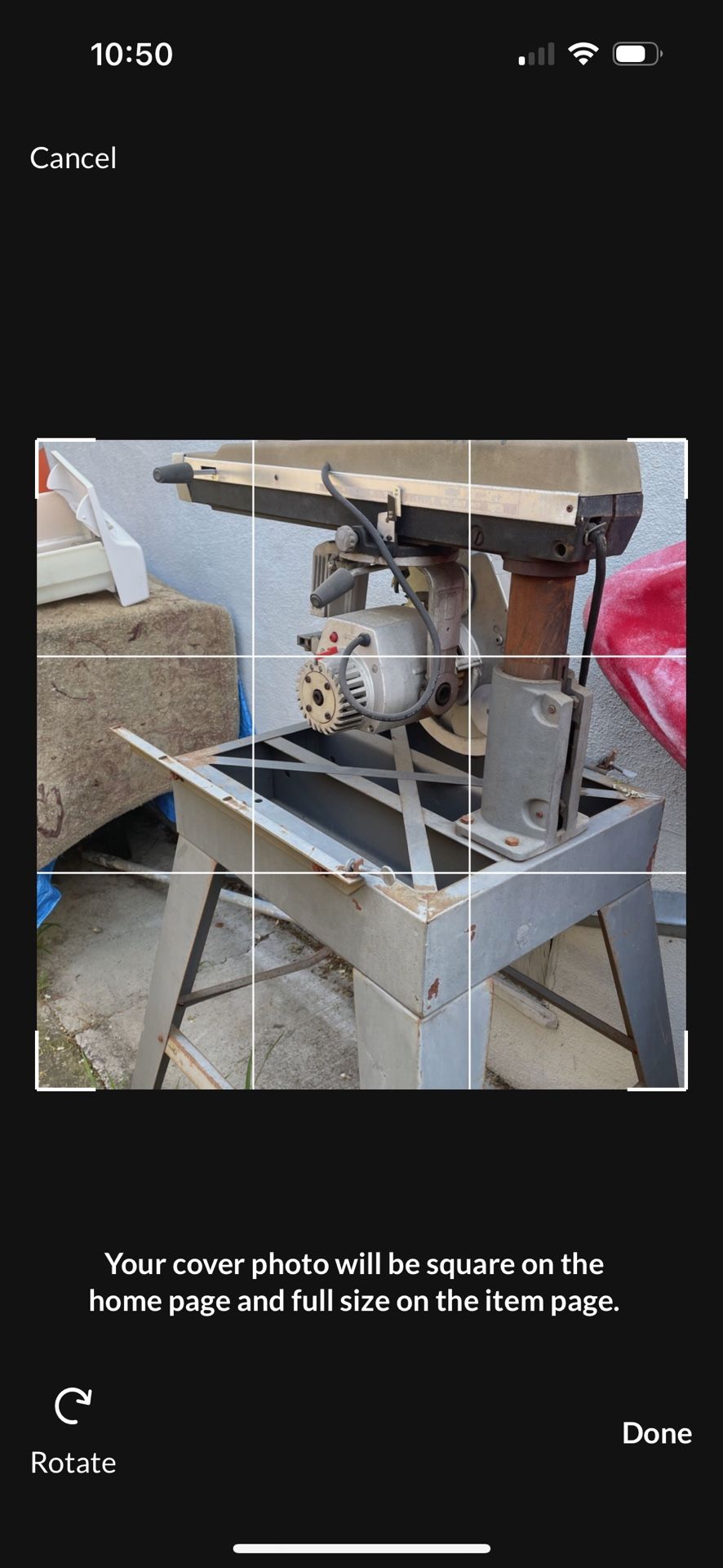 Free arm Chain Saw