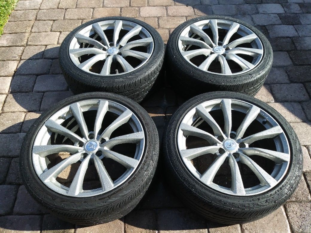 19" INFINITI G37 WHEELS AND TIRES