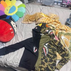 Green And Black Bape Hoodie