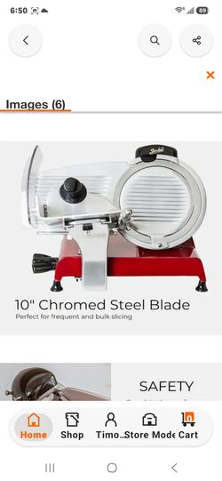 Berkel
Red Line 250-Electric Food Slicer, Red, 10 in. Blade, Adjustable Thickness, Kitchen Appliance for Home Use