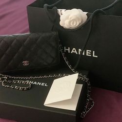 CHANEL WOC CAVIAR BLK COMPLETE SET