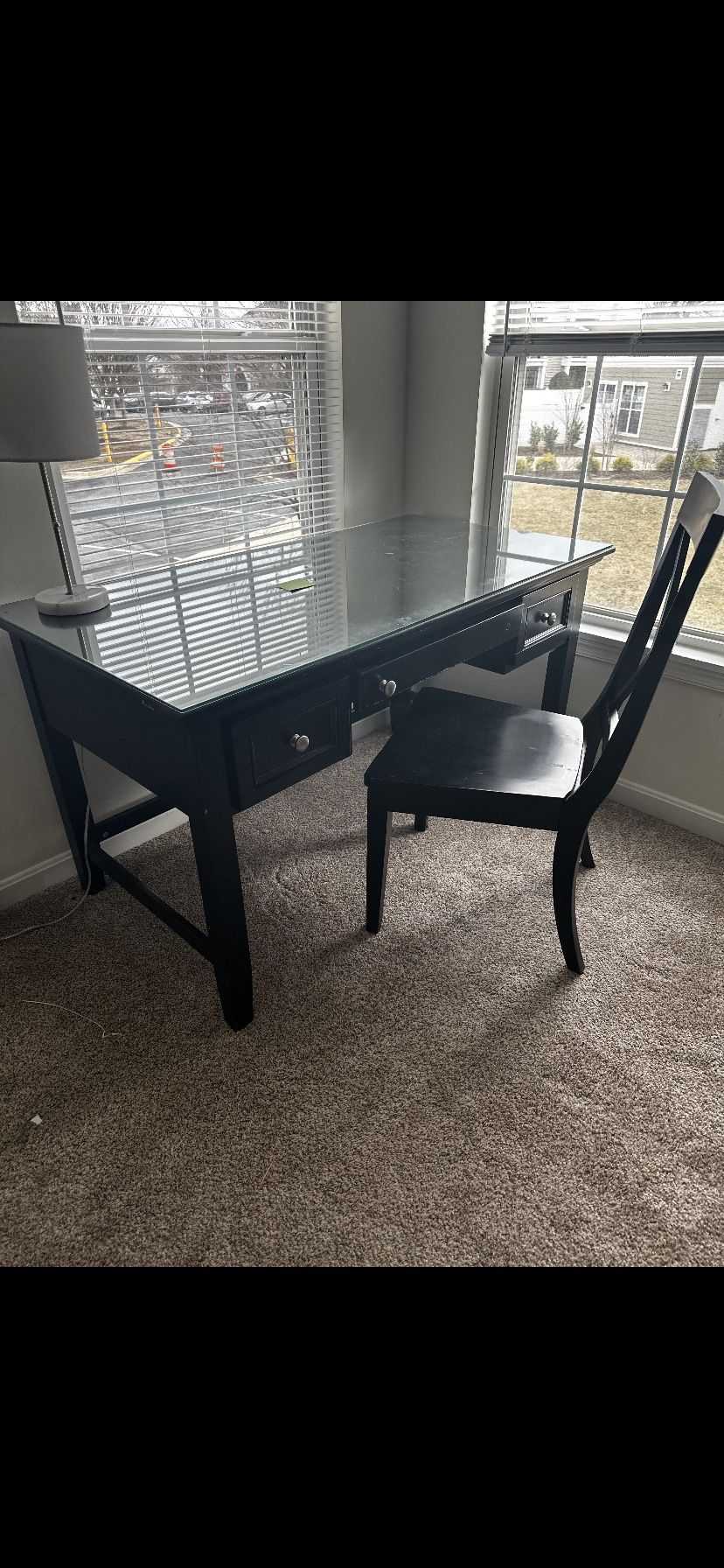 Wooden Office Desk And Chair