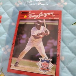 Tony Gwynn Variation '90 Donruss No Dot Behind Inc Baseball Card 