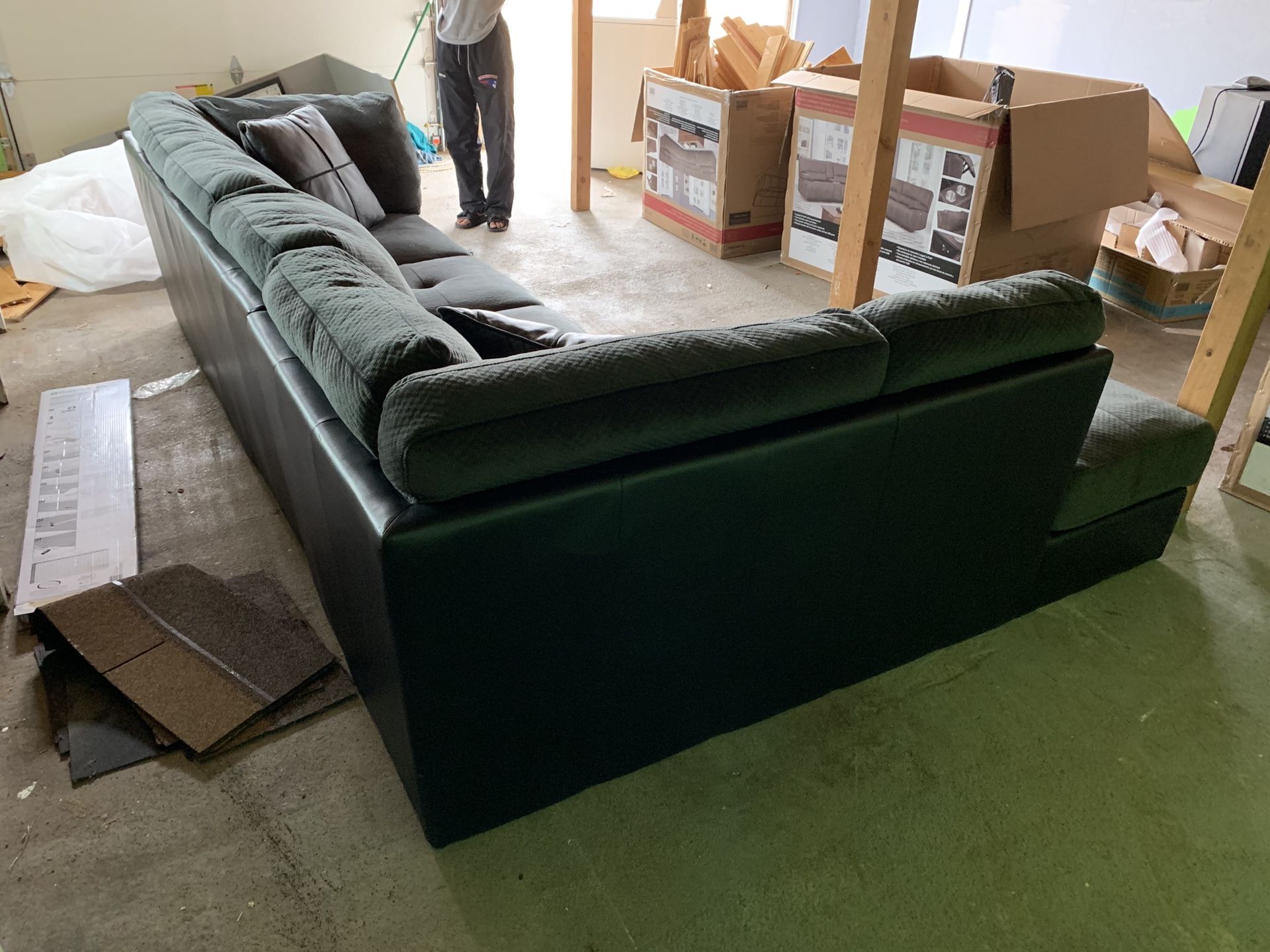 Really nice Sectional couch barely ever used has one little bump from moving but besides the amazing condition