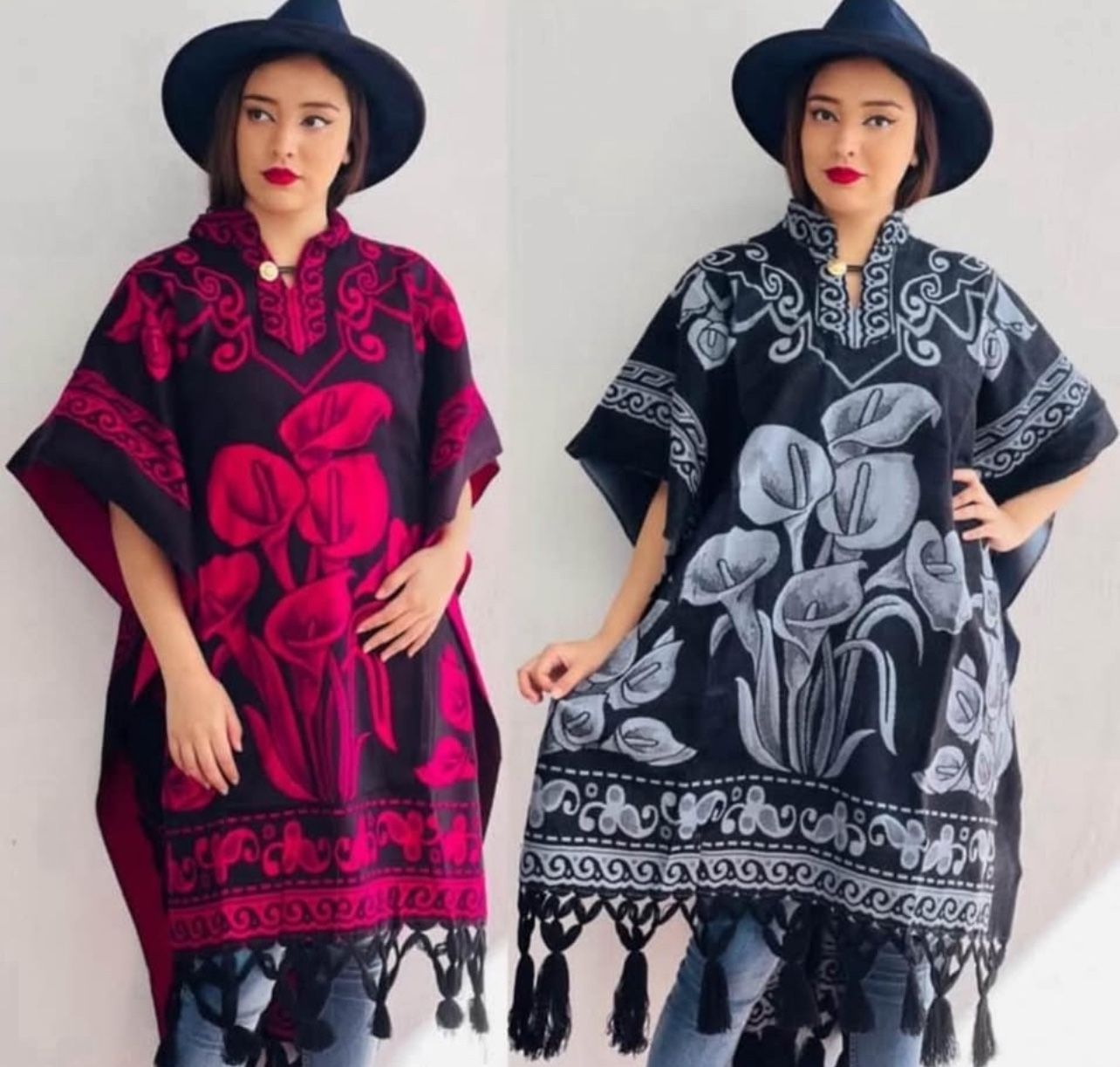 Beautiful Ponchos - Hermosas Capas - Variety of Colors & Designs - Variedad de Colores y Diseños