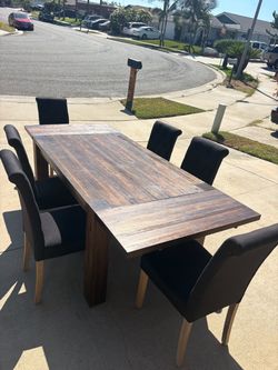 Rustic Wood Dining Table
